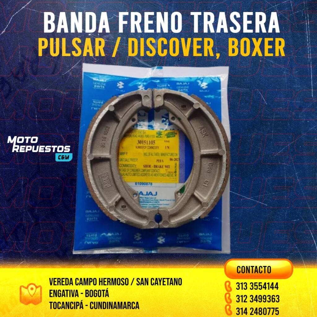 Banda de Freno Pulsar Discover Bajaj Original
