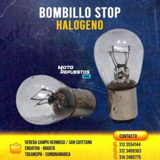 Bombillo Stop Halógeno para Moto y Carro