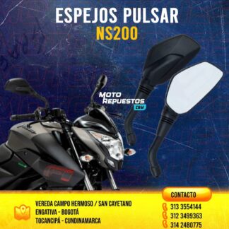 espejos retrovisores para Pulsar NS200, NS160, NS150 y AS150/200