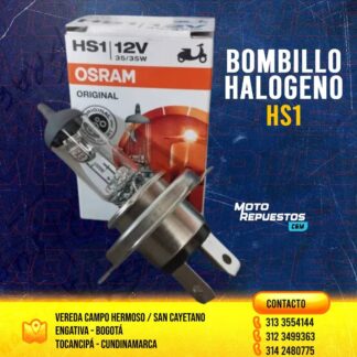 Bombillo halógeno HS1 Osram triceta Original PX43T 35/35W 12V