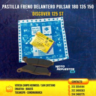 Pastillas de Freno Delanteras Pulsar 135/180/200 Discover 125 Bajaj