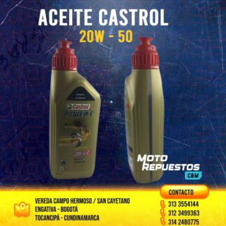 Aceite Castrol Power 1 Semi-Sintético 20W-50