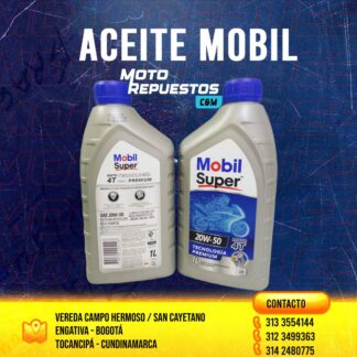 Aceite Mobil Super 20W-50 Para Moto
