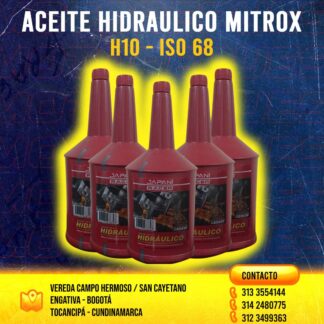 Aceite Hidráulico Mitrox H10 ISO 68