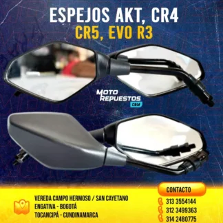 Par de Espejos Retrovisores AKT EVO R3