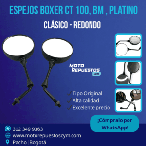 Par de Espejos Retrovisores para Boxer CT 100