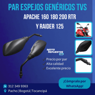 Espejos TVS Apache 160 180 RTR Genéricos