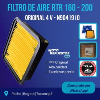 Filtro de Aire Original TVS RTR 160 4V / RTR 200 4V