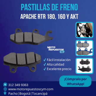 Pastillas de Freno AKT y TVS
