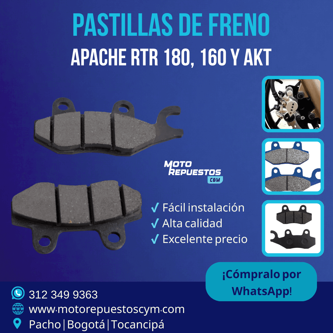 Pastillas de Freno AKT y TVS