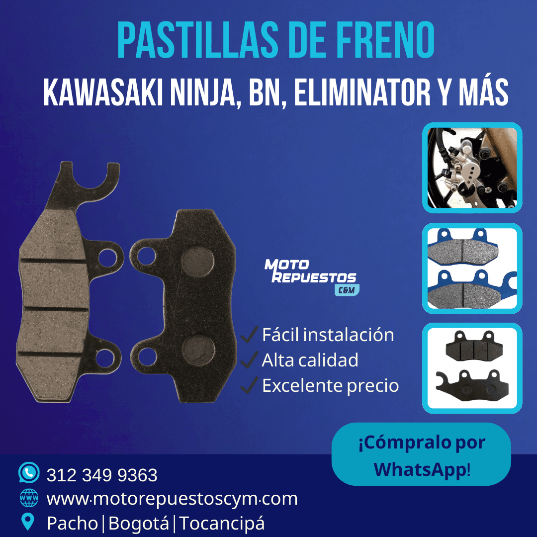 Pastilla Freno Kawasaki Ninja, BN, Eliminator y más