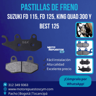 Pastillas de Freno Delanteras Suzuki FD 115