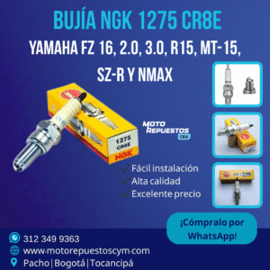 Bujía NGK CR8E-1275 para Yamaha