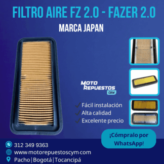 Filtro Aire Yamaha FZ 2.0 / Fazer 2.0 – Marca Japan