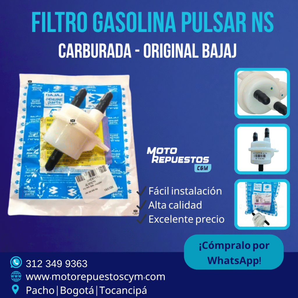 Filtro de Gasolina Original para Pulsar NS Carburada