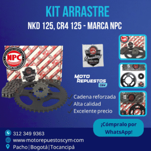 Kit de Arrastre AKT NKD 125 y CR4 125