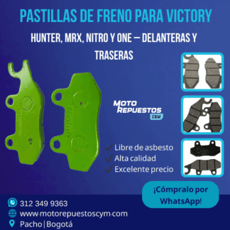 Pastillas de Freno Victory Hunter, MRX, Nitro y One